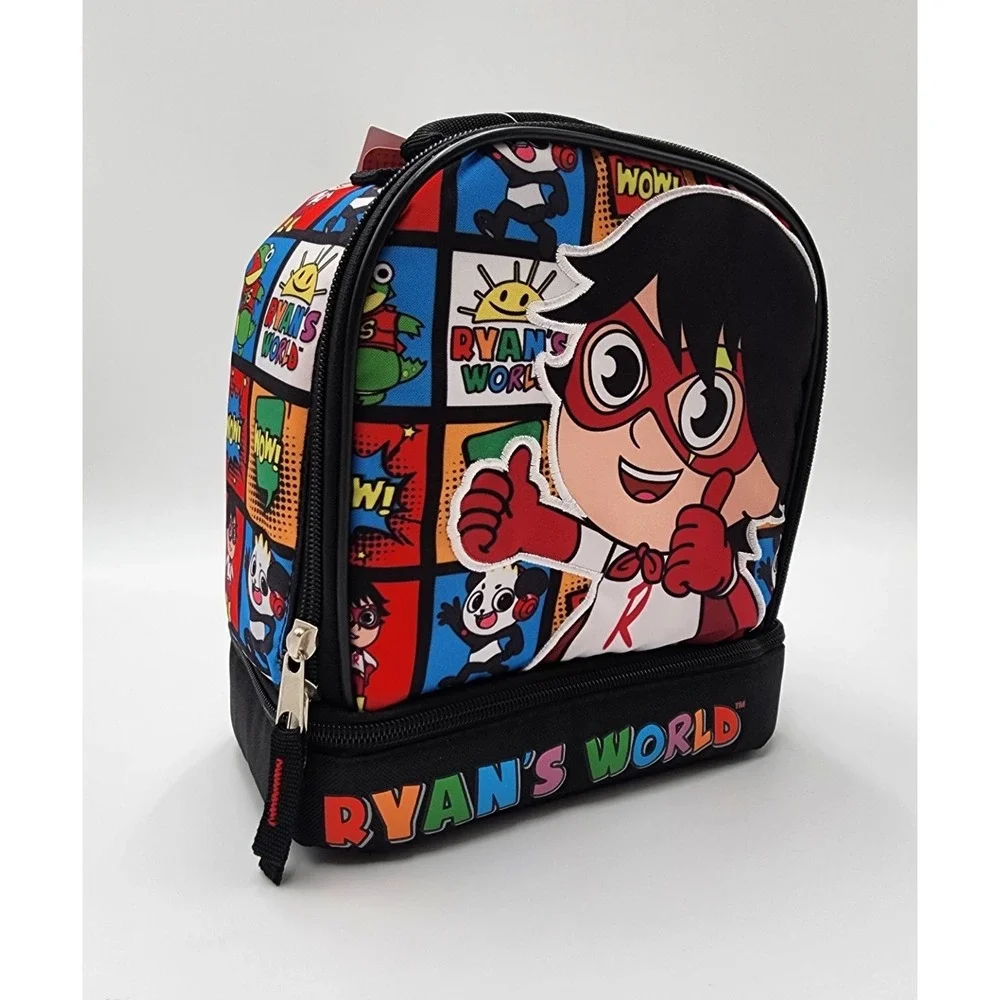 Ryan's World Lunch‎ Tote Big Face lunchbox Insulated Lunch Bag, Brand New!!